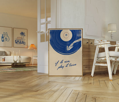 Vintage Vinyl Music Lover Poster