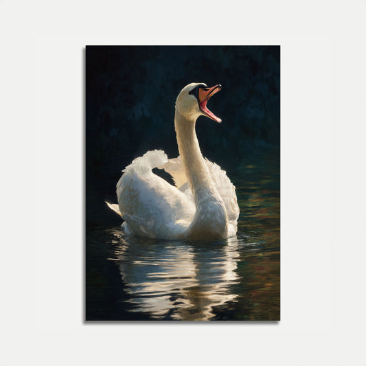 Affiche du cygne majestueux qui pleure