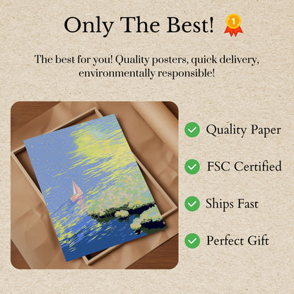 Dreamy Starry Night Sailing Poster