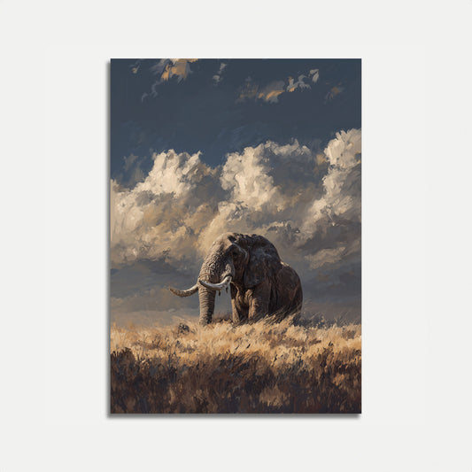 Majestic Elephant Savanna Poster