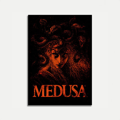 Mythical Medusa Portrait Poster