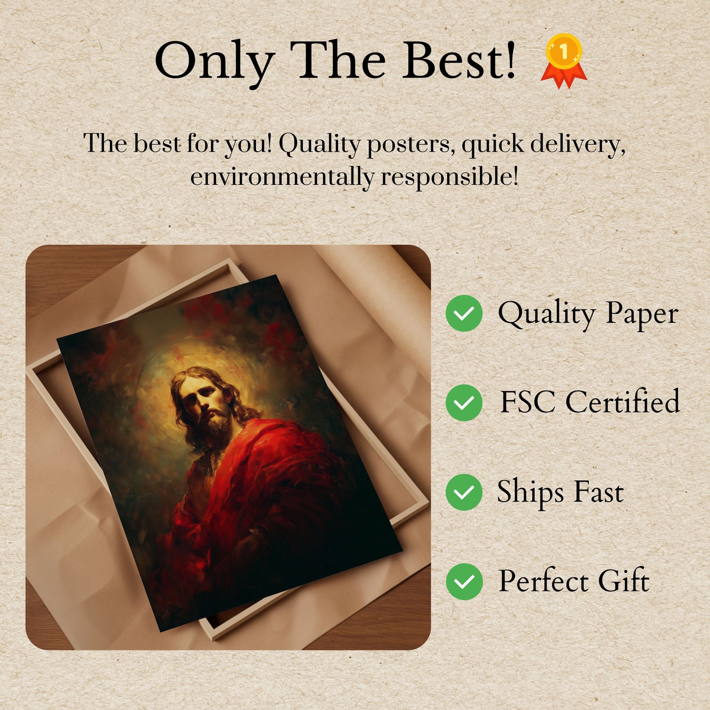 Divine Radiance Christian Poster