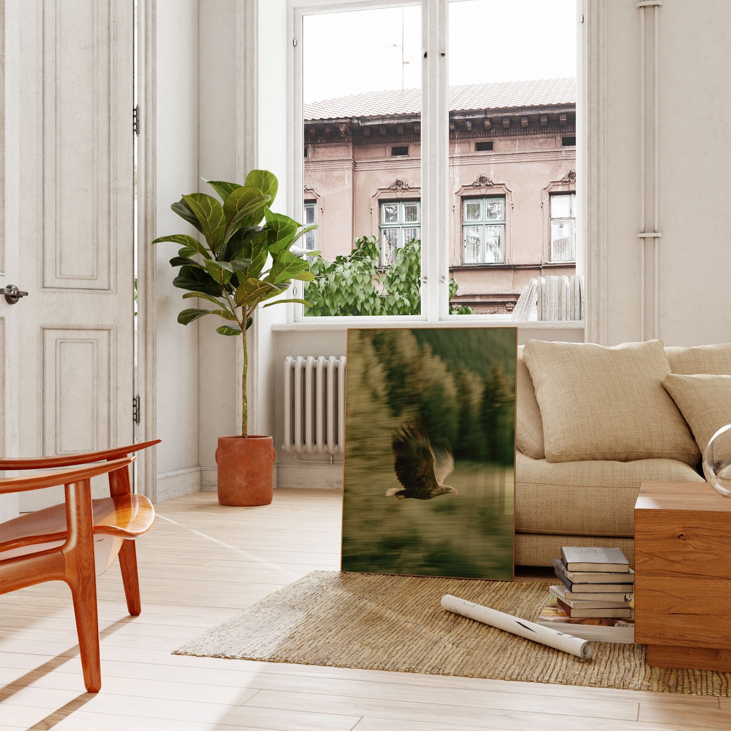 Aufsteigender Adler Waldposter