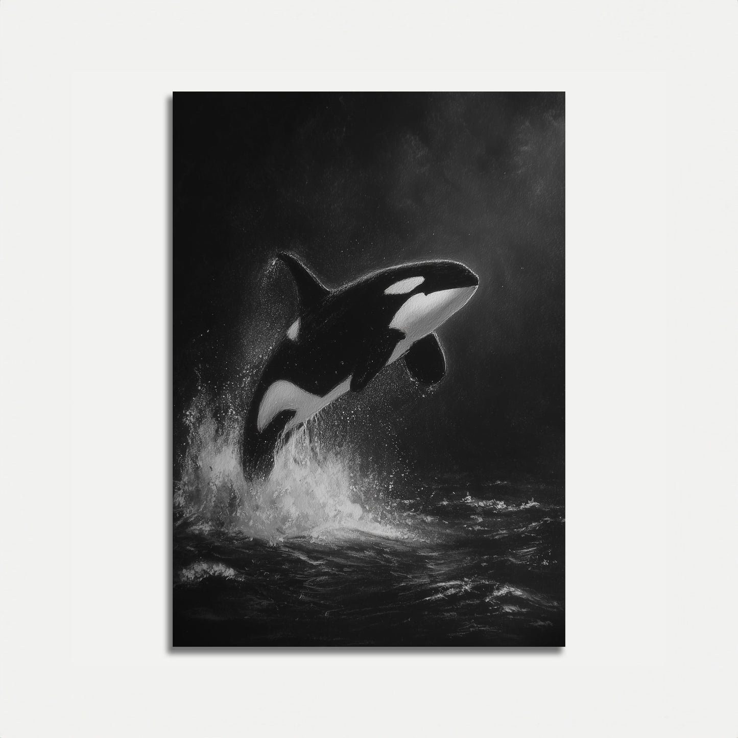 Majestic Orca Ocean Leap Poster