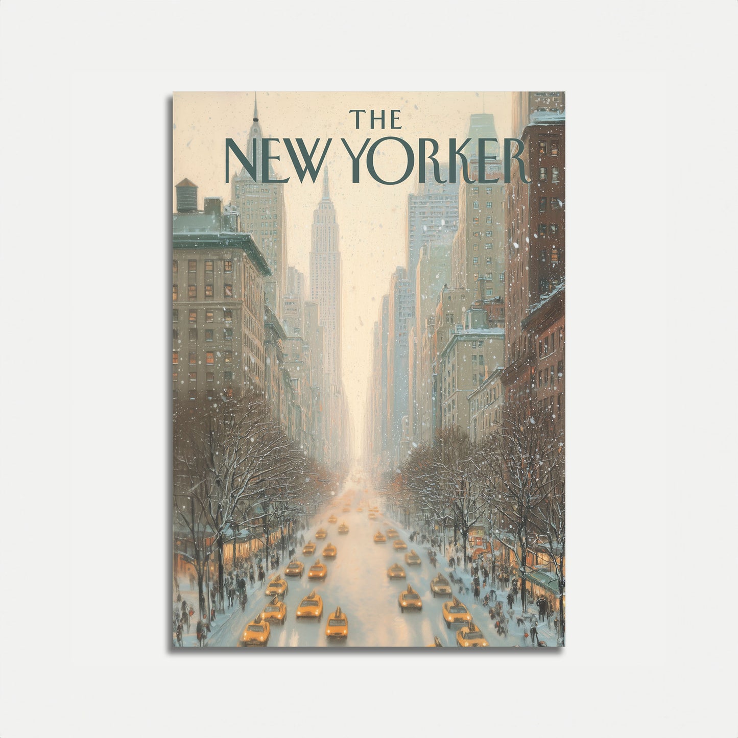 Snowy Manhattan Winter Morning Poster