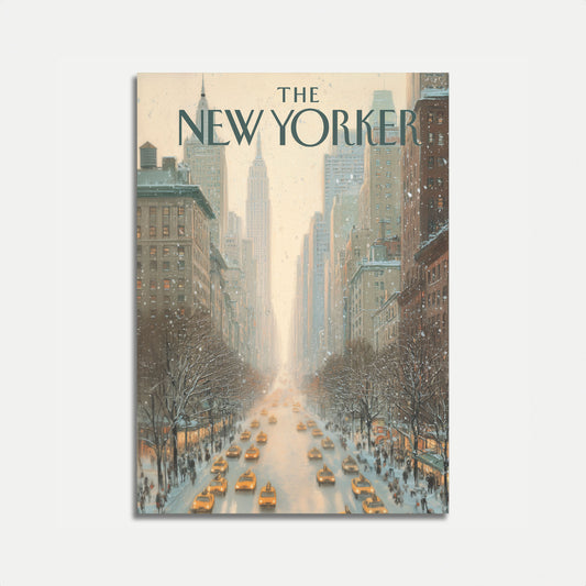 Snowy Manhattan Winter Morning Poster