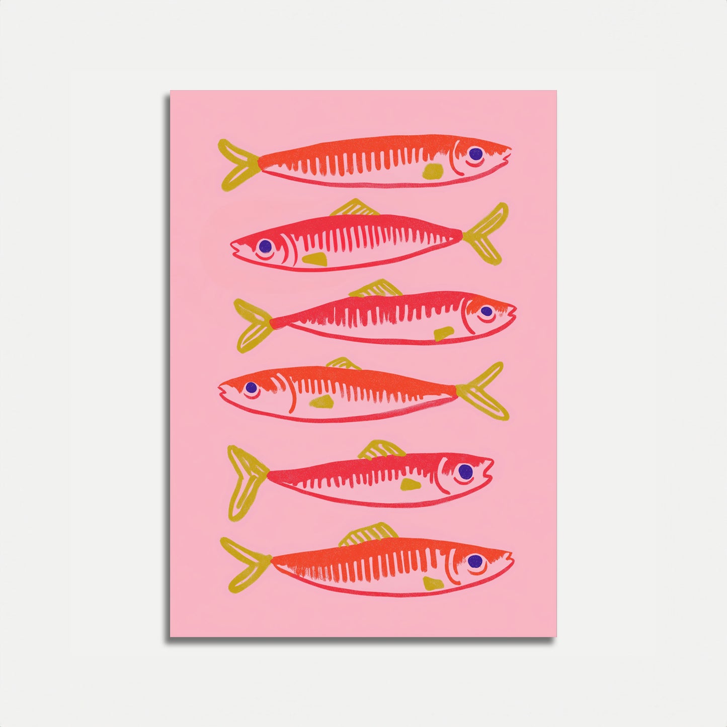 Vibrant Sardines Ocean Poster