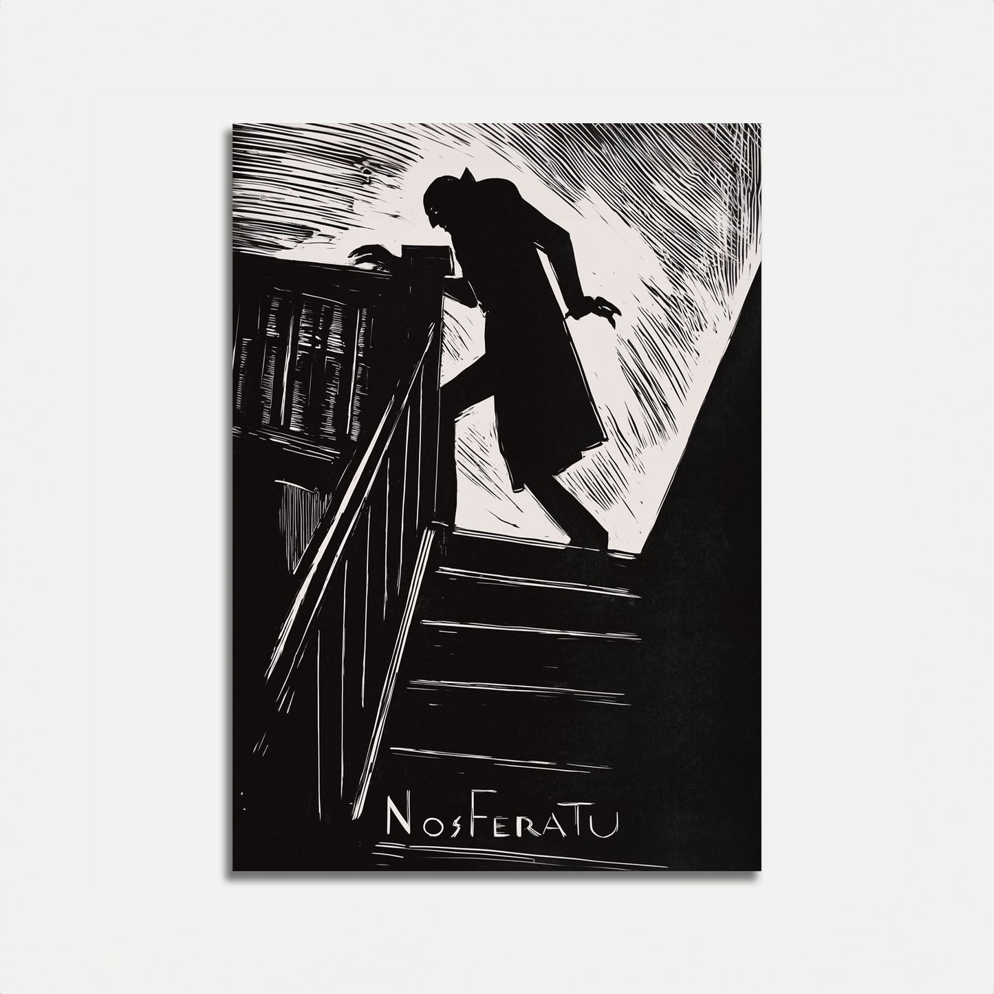 Nosferatu Silhouette Horror Poster