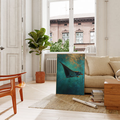 Manta Ray Ocean Wonder Poster