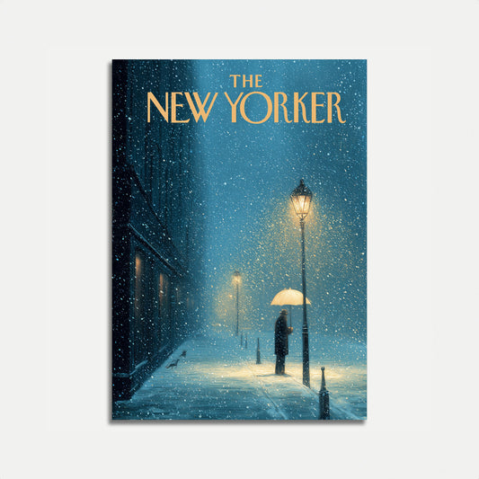 New York Winter Night Poster
