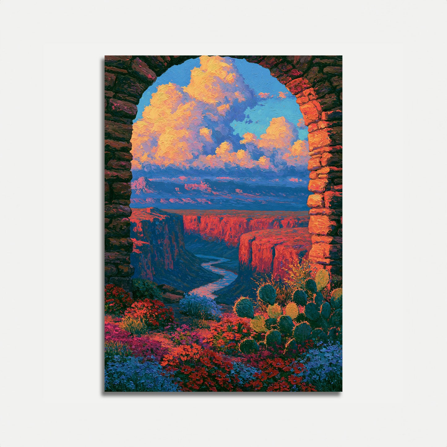 Poster Paesaggio Canyon Deserto