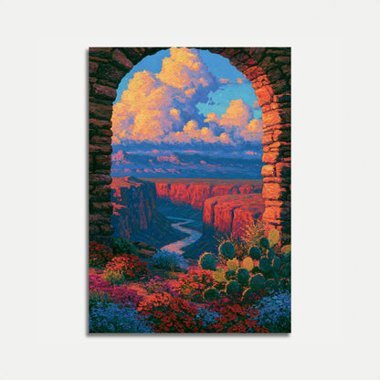 Poster Paesaggio Canyon Deserto