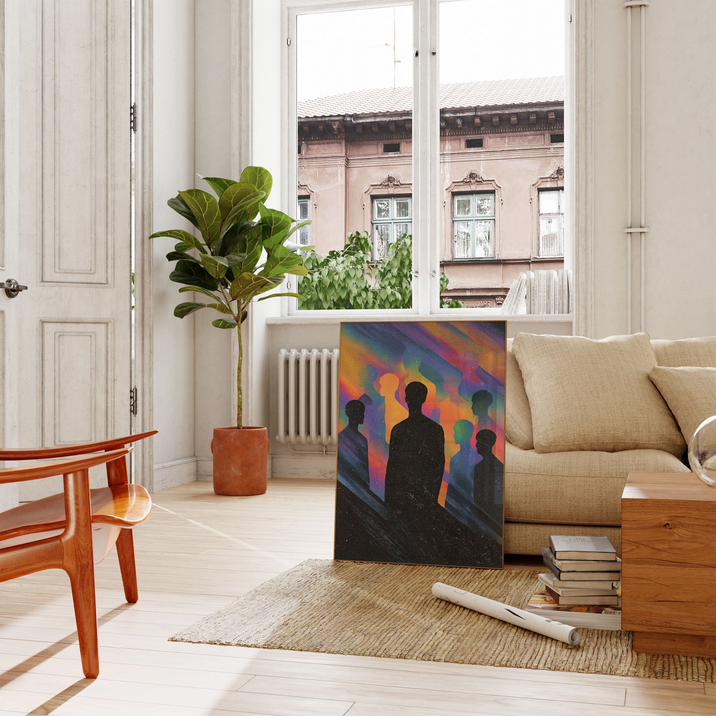Mangfoldighed og Enhed Silhuetter Plakat