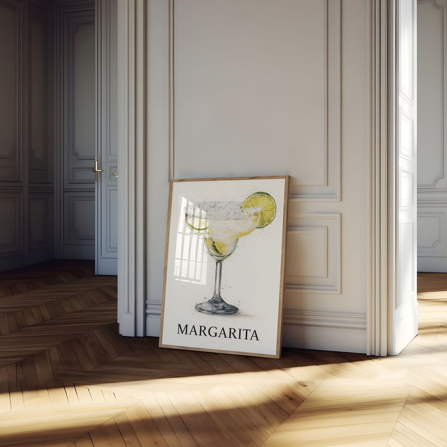 Classic Margarita Cocktail Poster
