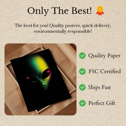 Mysterious Alien Glow Poster