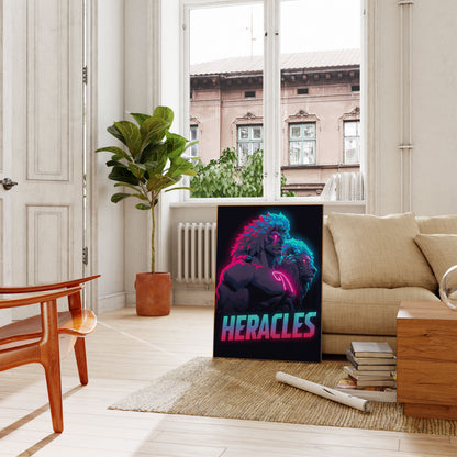 Herakles Neonový Válečník Plakát