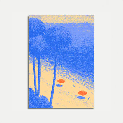 Pôster Paraíso Tropical na Praia
