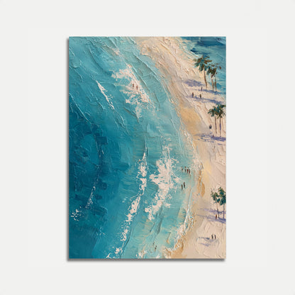 Aerial Beach Paradise Poster