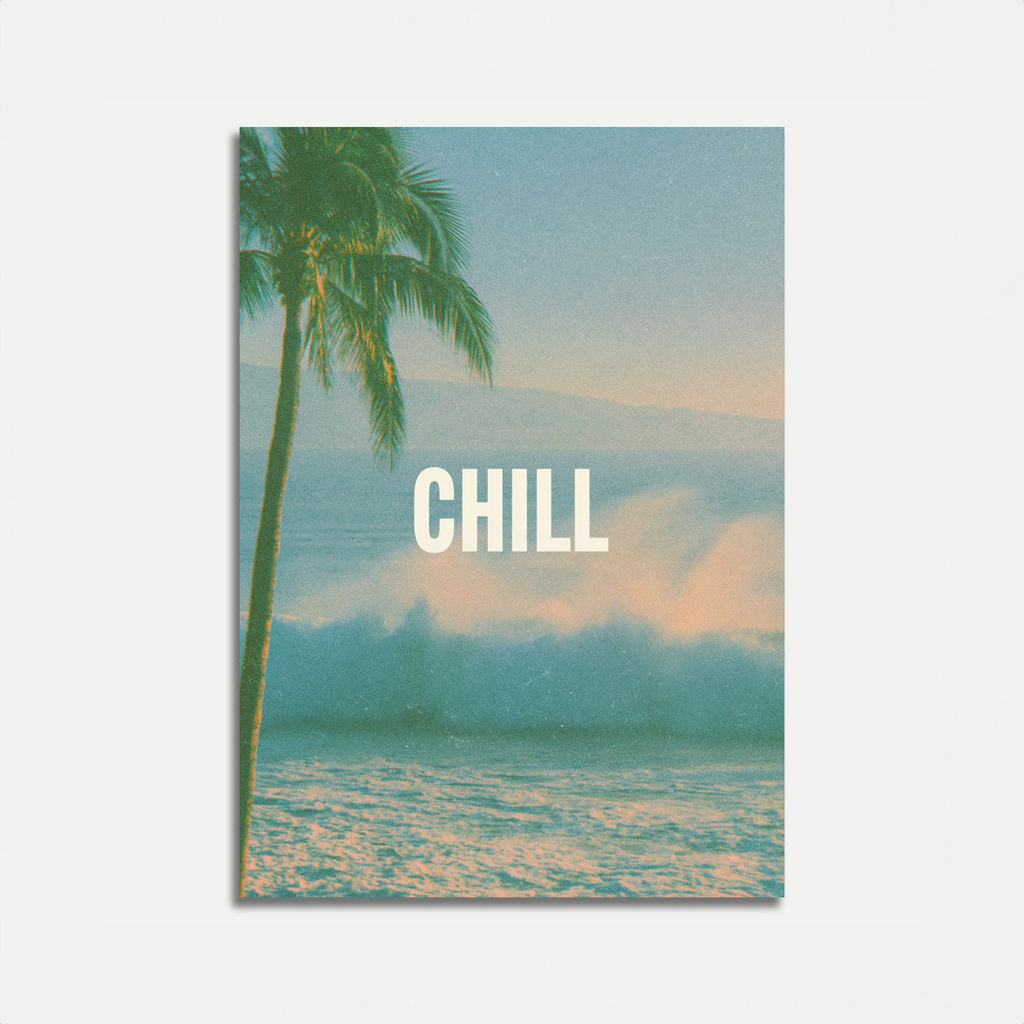 Tropischer Strand Sonnenuntergang Chill Poster