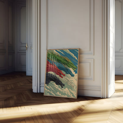 Póster de fantasía de Dragon Flight