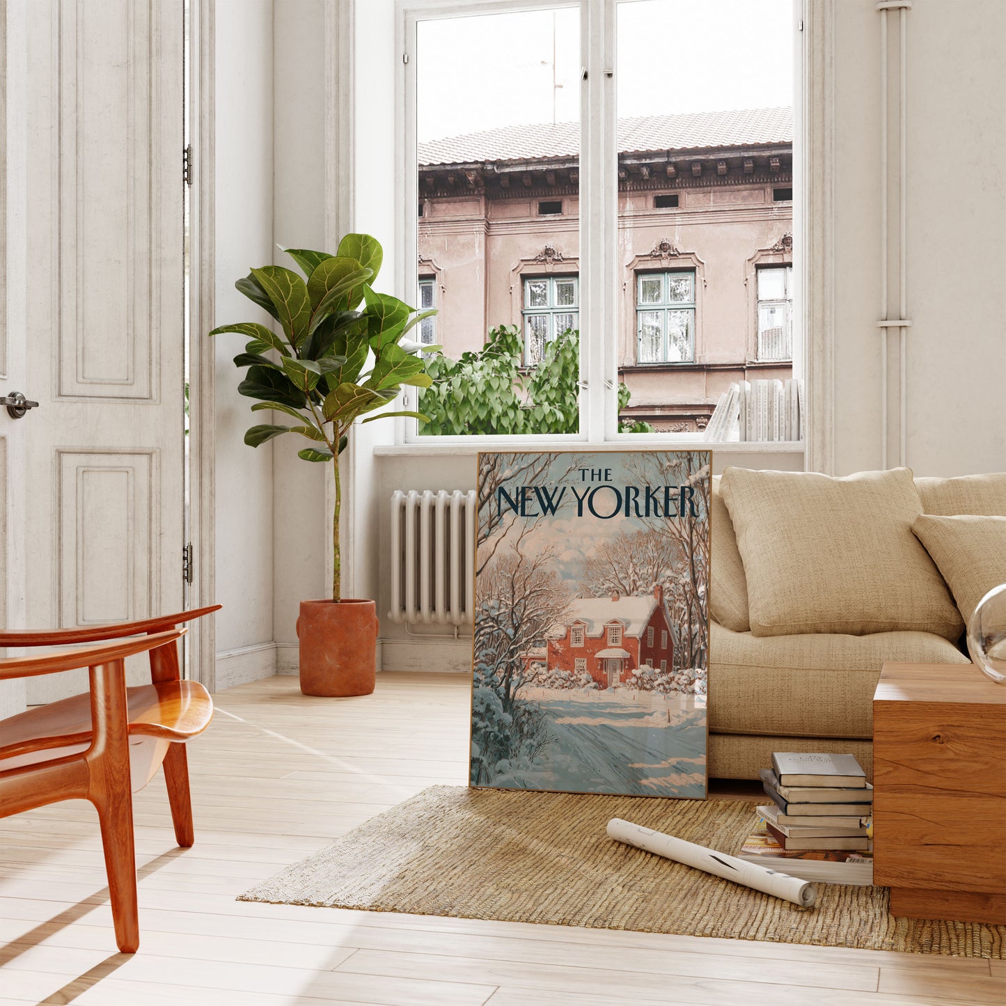 Snowy New Yorker Winter Poster