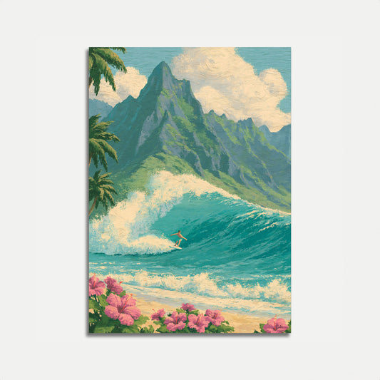 Tropisch Surferparadijs Poster