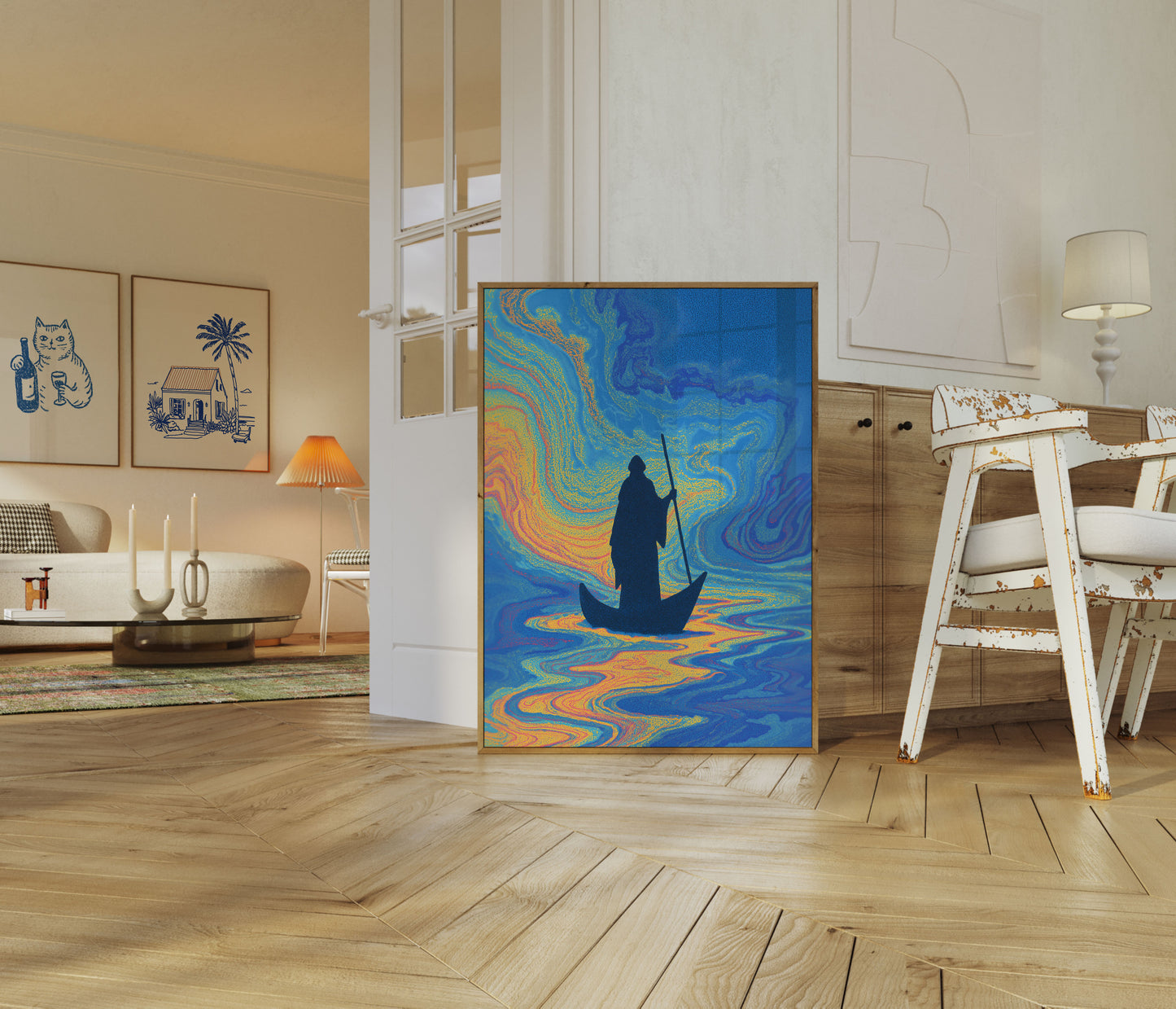 Åndelig Rejse Båd Plakat