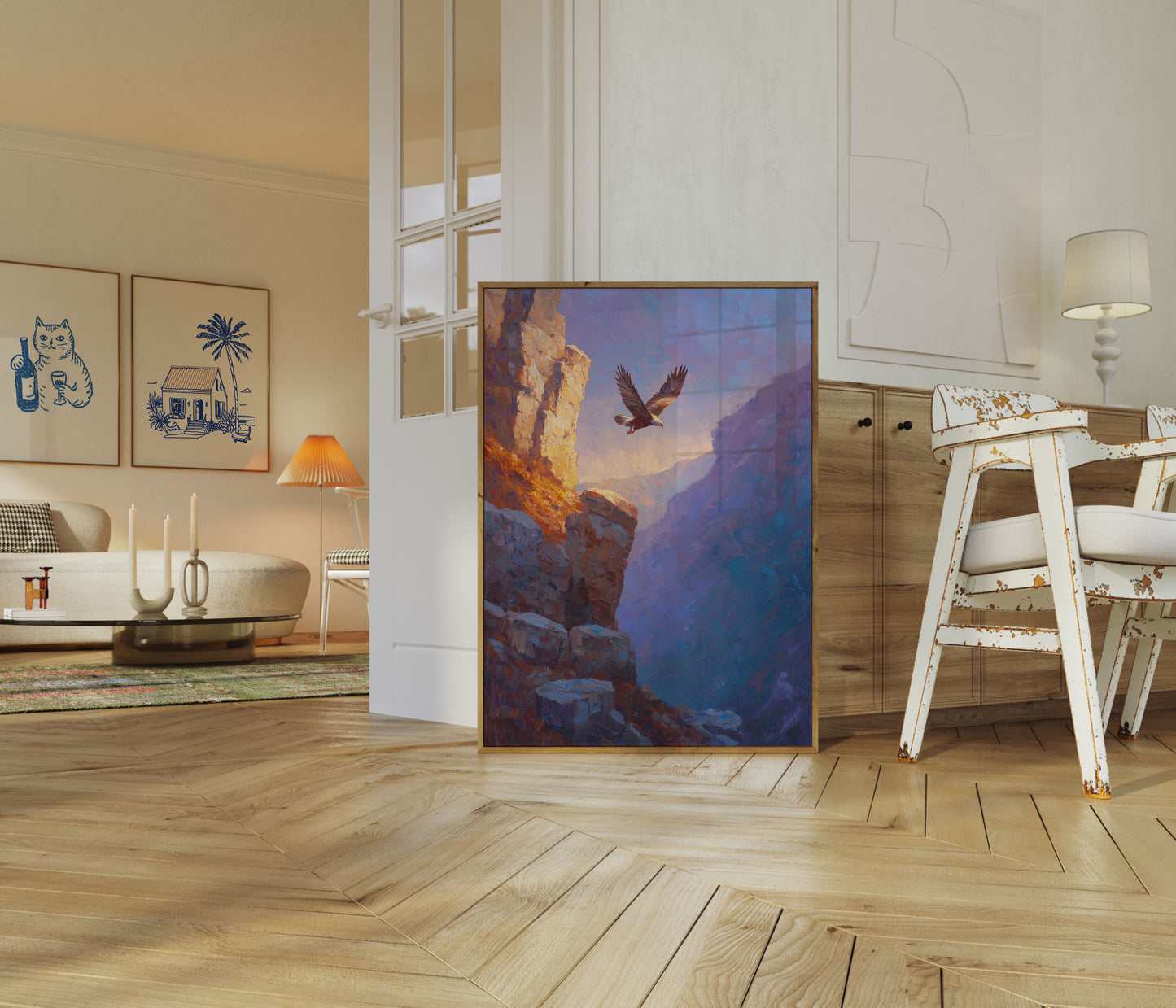 Aquila che Vola Through Canyon Poster