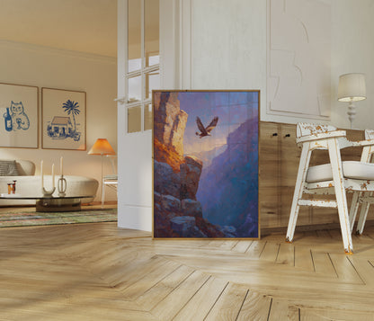 Aquila che Vola Through Canyon Poster