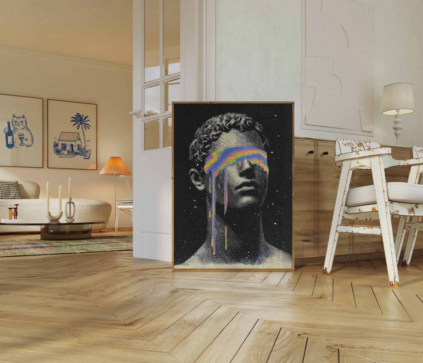 Affiche Portrait Abstrait Mind Melt