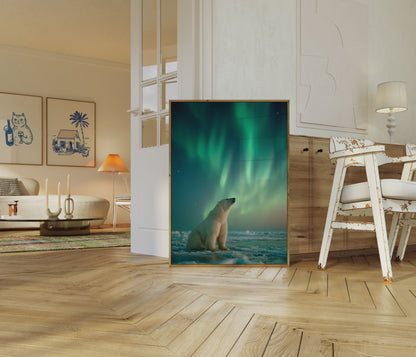 Arctic Serenity Northern Lights Poster