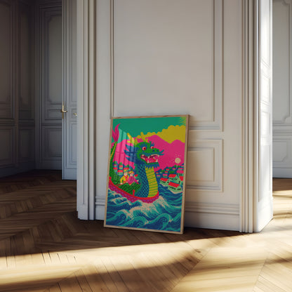 Póster de la Leyenda del Festival del Bote de Dragón