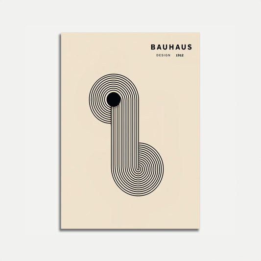 Bauhaus Geometric Rhythm Poster