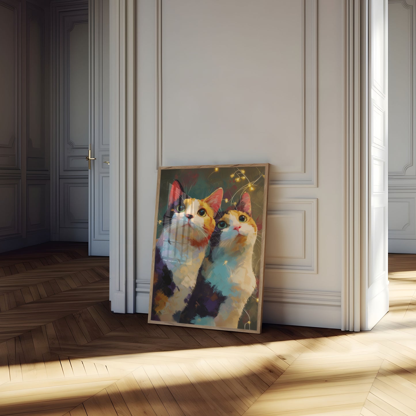 Magical Calico Cats Poster