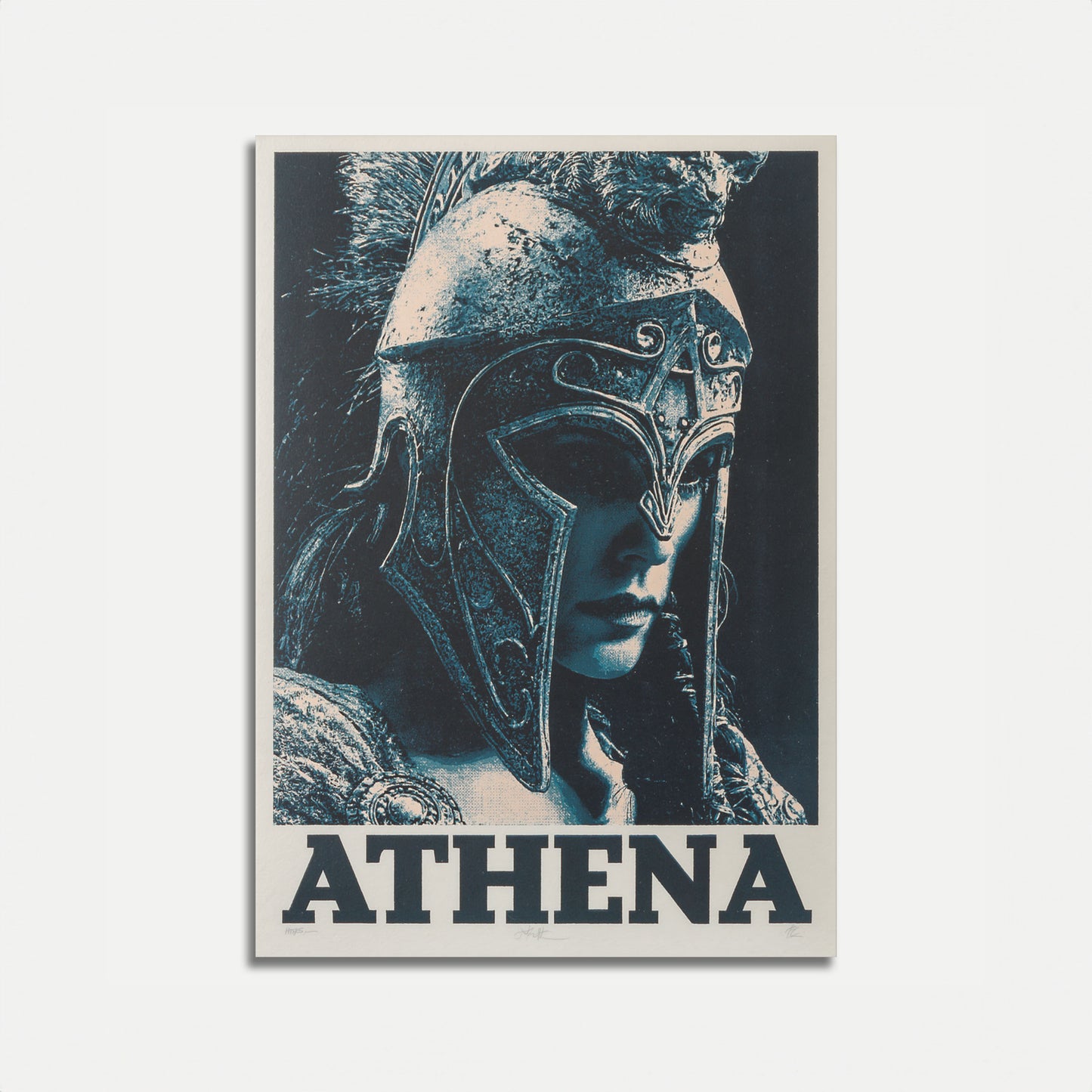 Athena Greek Goddess Warrior Poster