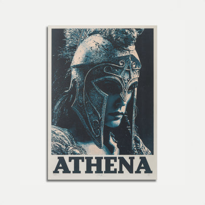 Athena Greek Goddess Warrior Poster