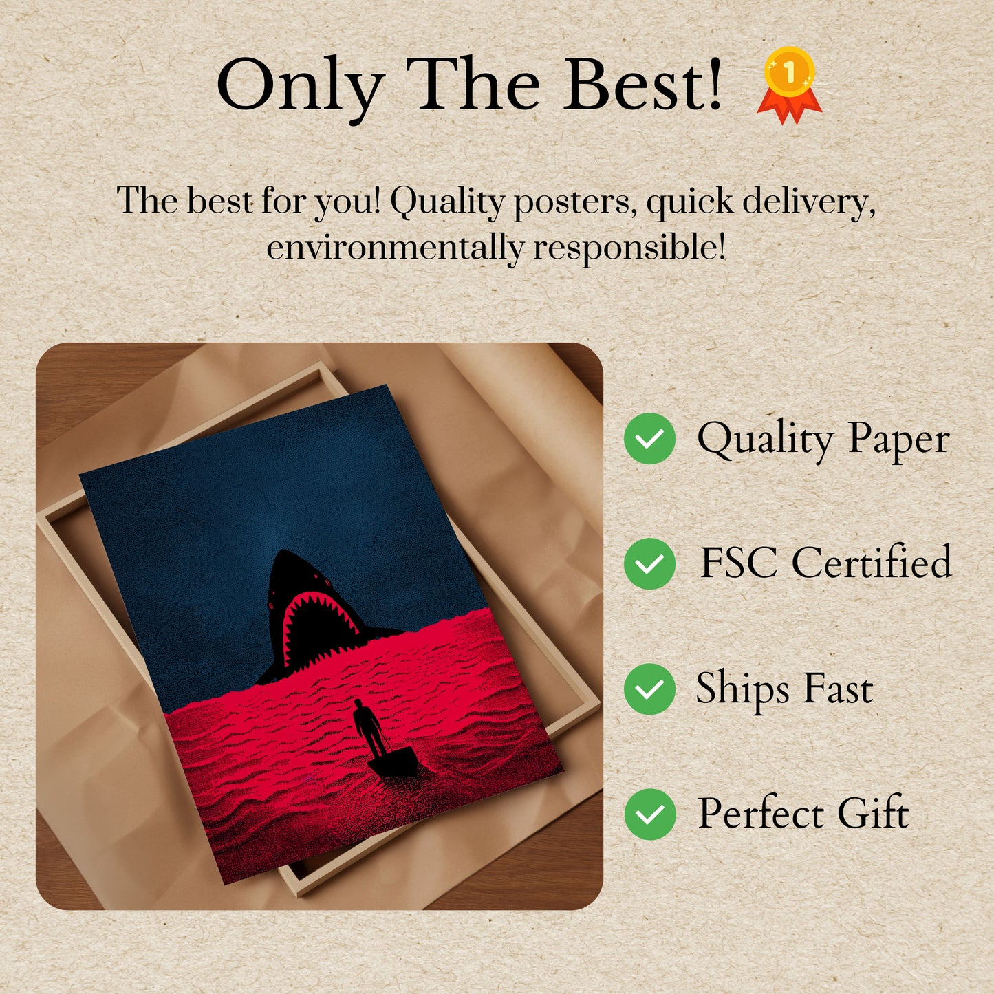 Shark Attack Dark Waters Poster