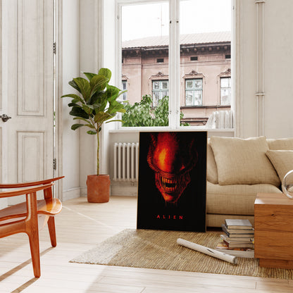Fiery Alien Monster Poster