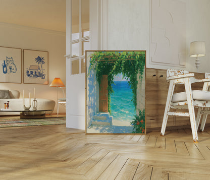 Mediterranean Sea View Poster