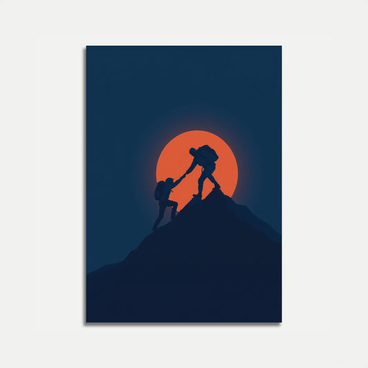 Affiche Les Grimpeurs S'Entraident