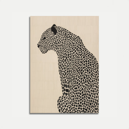 Gestippelde Zwarte Luipaard Poster