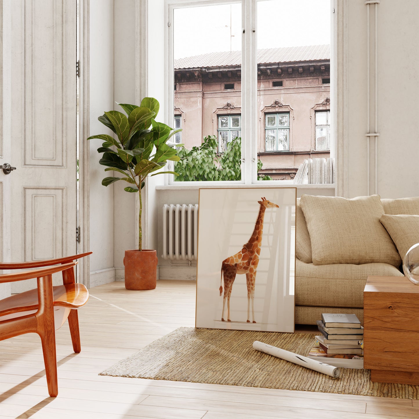 Gentle Giant Giraffe Poster