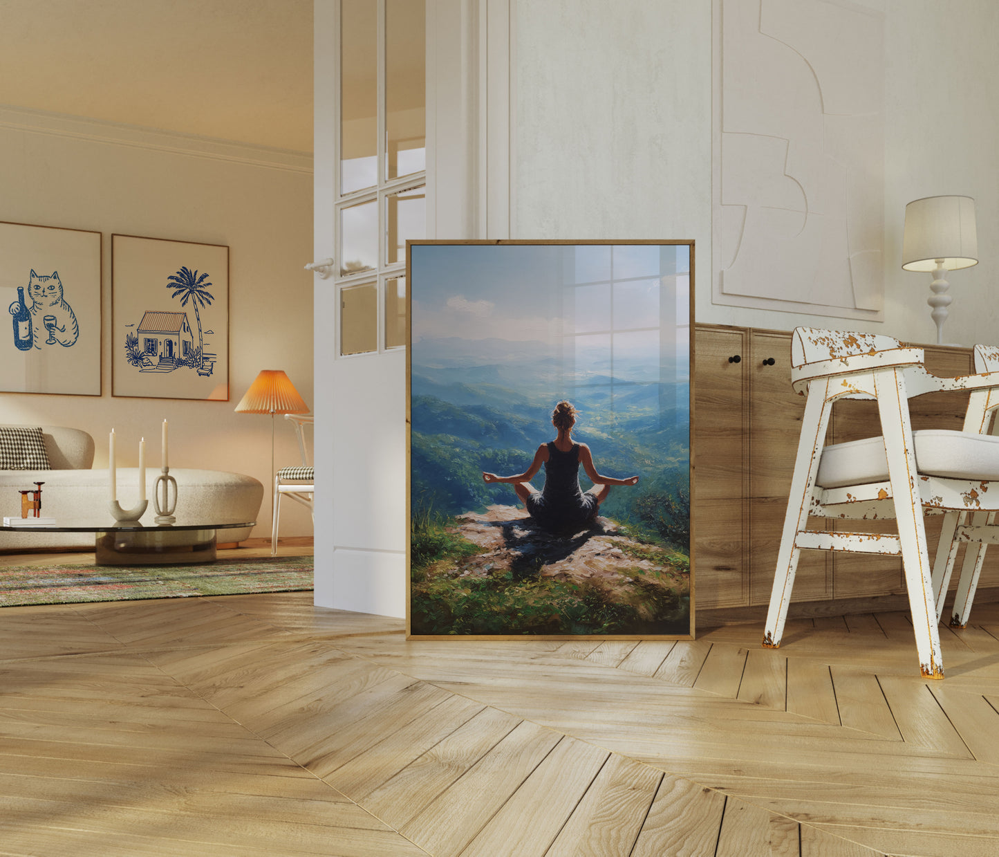 Mountain Meditation Serenity Poster