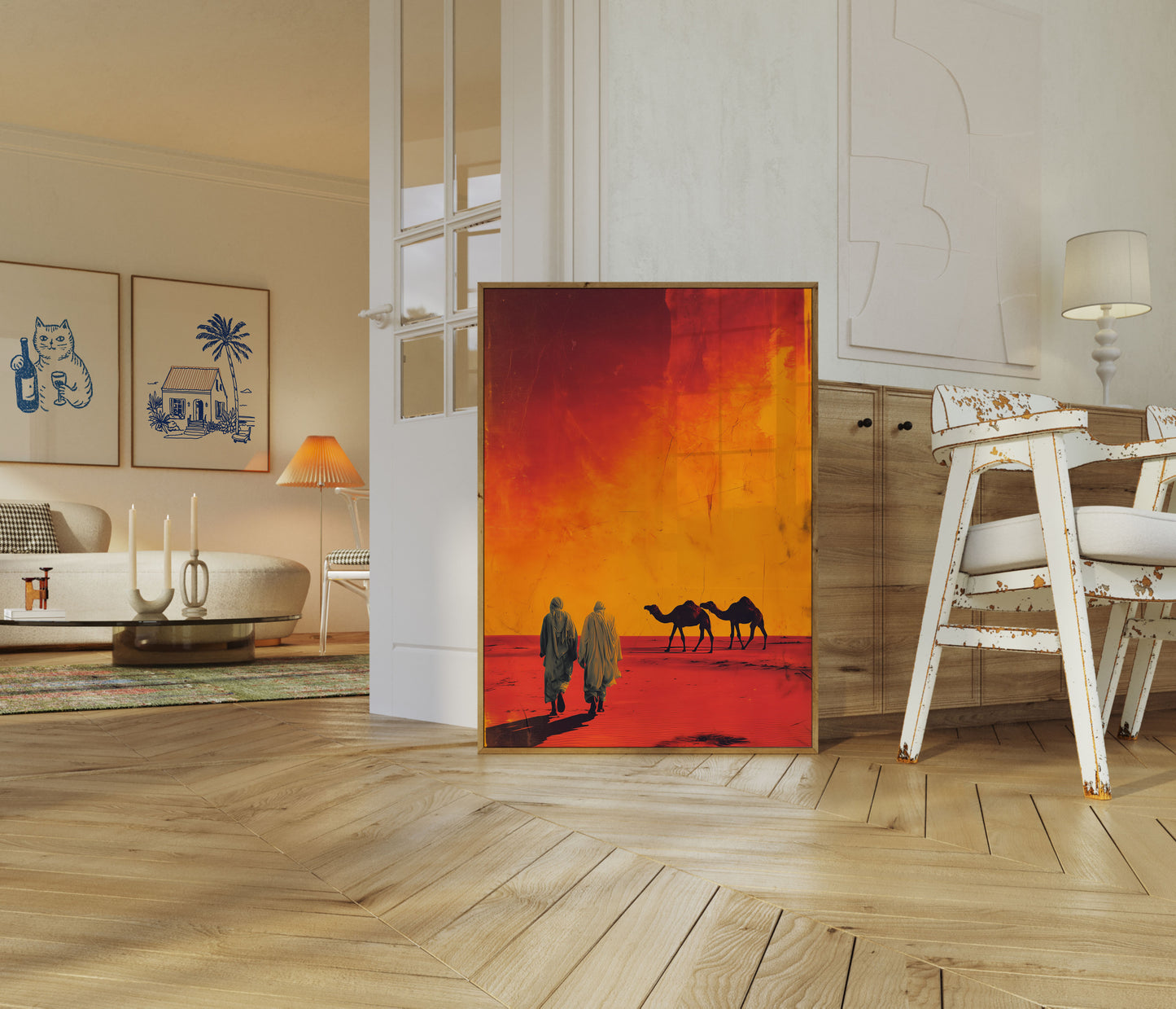 Desert Journey Camel Poster