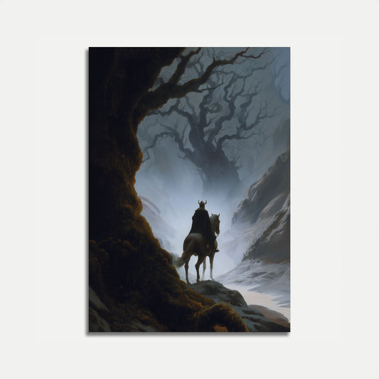 Pôster de Montanha do Guerreiro a Cavalo