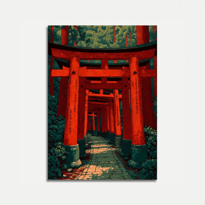 Sacred Japanese Temple Gates Poster