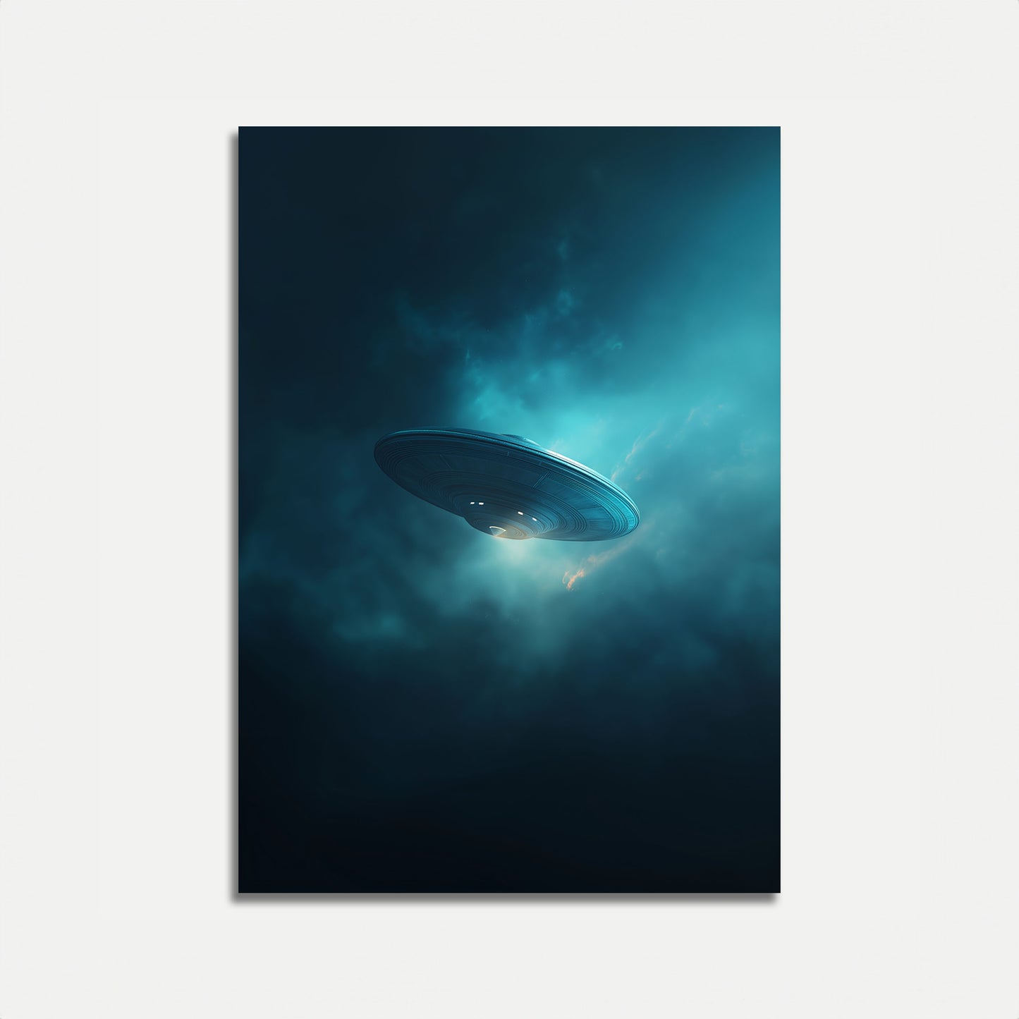 Cosmic UFO Encounter Poster