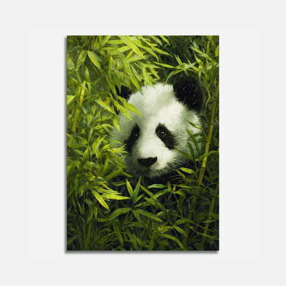 Gentle Panda Bamboo Forest Poster