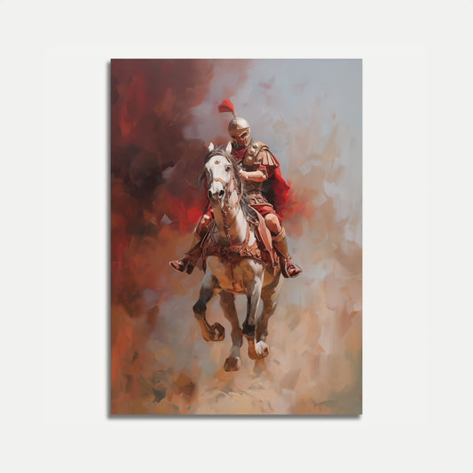 Charging Roman Cavalry Warrior Poster