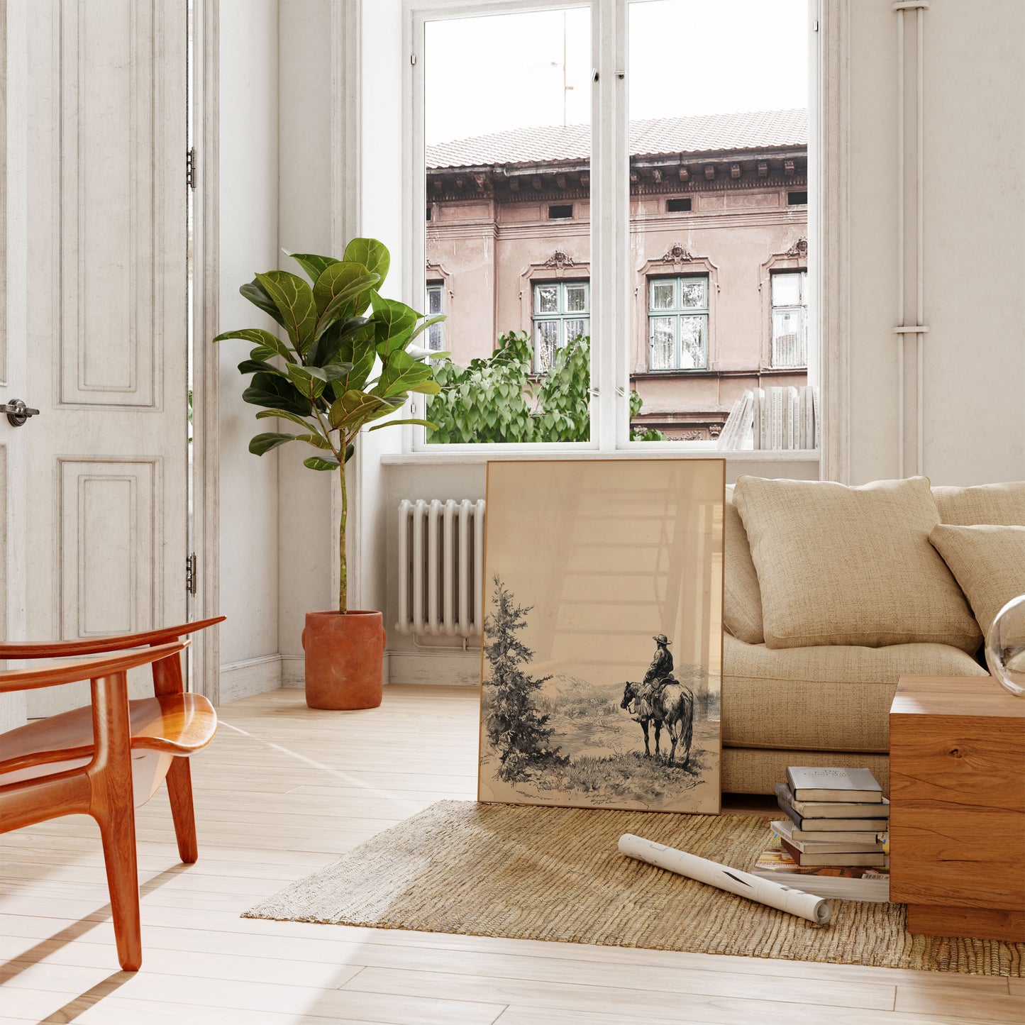 Fjell Cowboy Ensomhet Plakat